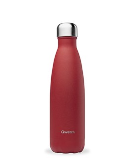 Qwetch Bouteille isotherme inox granit rouge piment 500ml - 10119